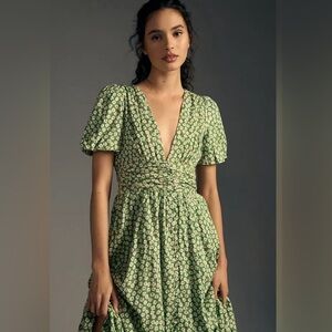 NWT Anthropologie Katerina Button-Front Dress Sz 10